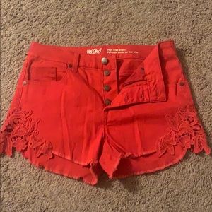 Red shorts- New Without Tags